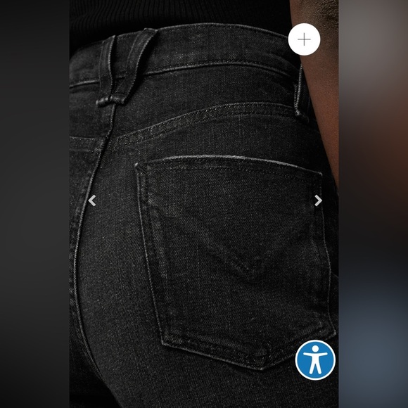 Hudson Jeans NWT SZ 25 Harlow Ultra High-Rise Cigarette Ankle Jean Faded Black - Picture 5 of 15